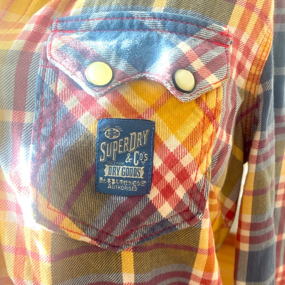SuperDry Authentic long sleeve plaid shirt